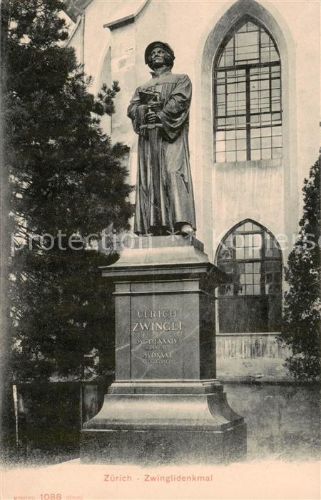 Zuerich ZH Zwinglidenkmal