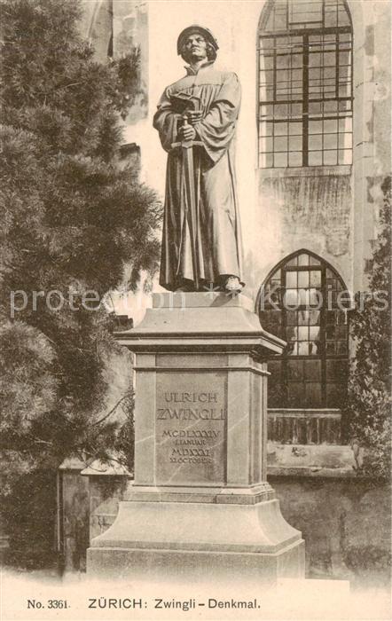 Zuerich ZH Zwingli Denkmal