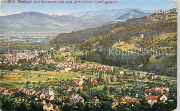 Rheineck  SG und Walzenhausen vom Steinernen Tisch g