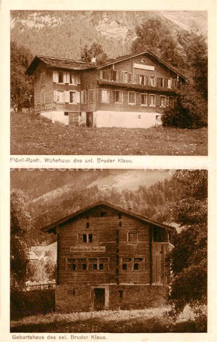 Flueeli-Ranft Fluehli-Ranft OW Wohnhaus des seligen Bruder Klaus