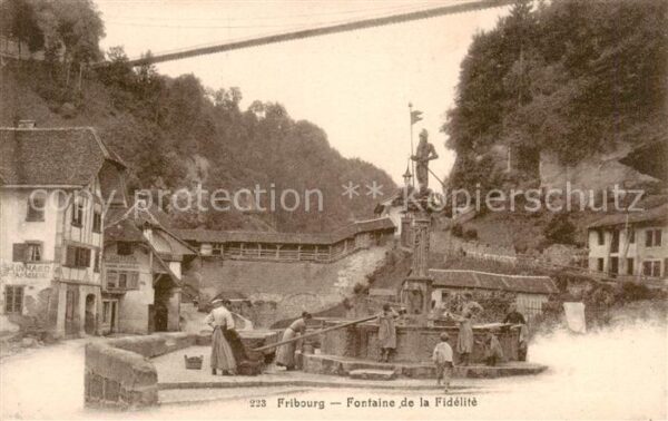Fribourg FR Fontaine de la Fidelite
