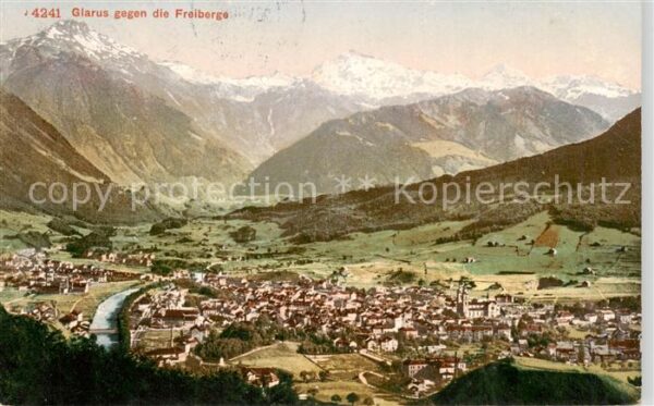 Glarus GL Panorama mit den Freibergen