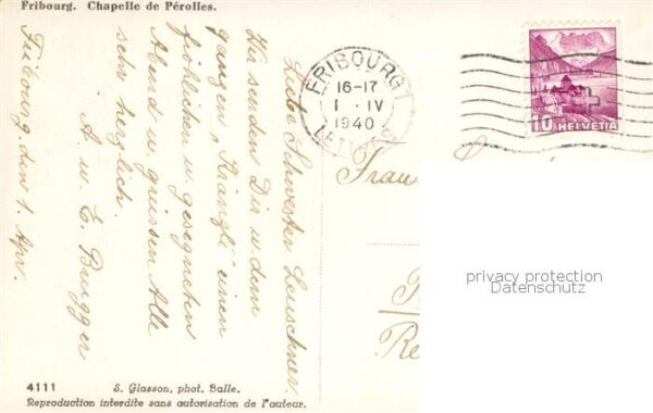 Fribourg FR Chapelle de Perolles – Bild 2