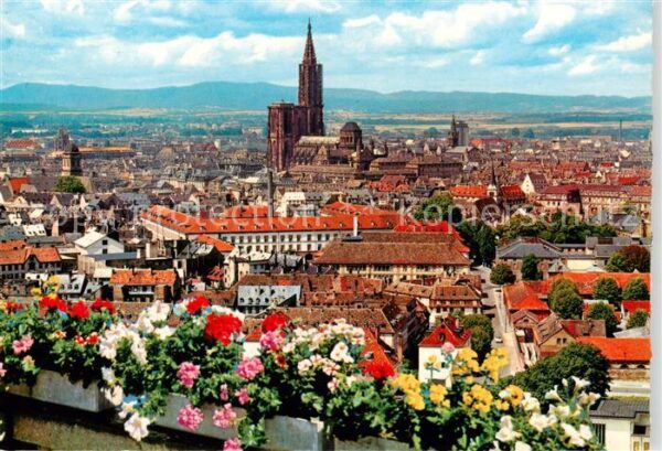 Strasbourg Strassburg 67 Bas-Rhin Panorama mit Münster