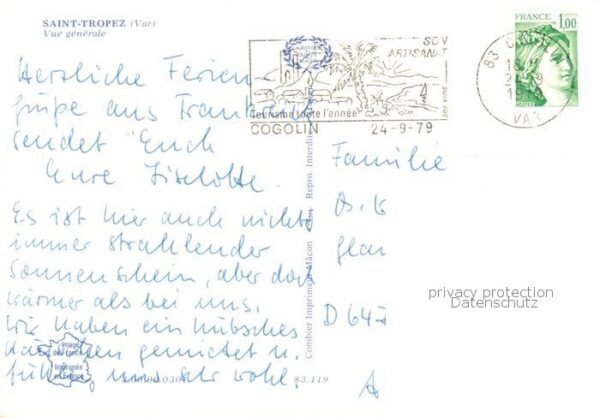 Saint Tropez Var Vue Generale Côte d Azur – Bild 2