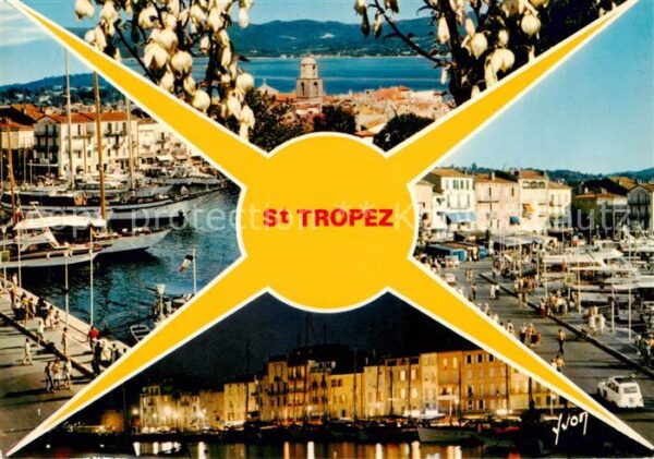 Saint Tropez Var Quai Suffren Vue generale Le Port la Nu