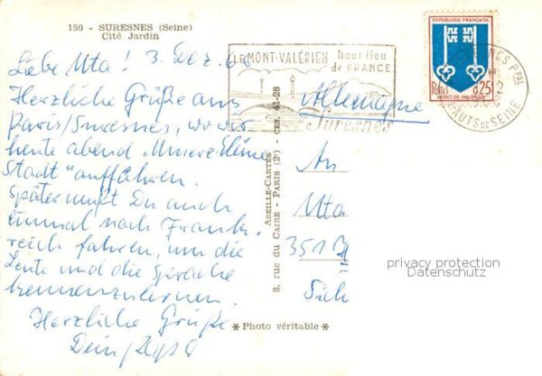 Suresnes 92 Hauts-de-Seine Cite Jardin Vue partielle – Bild 2