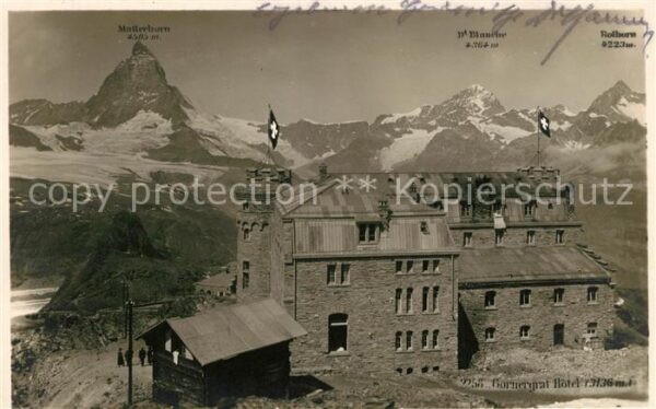 Gornergrat Zermatt Kulm Hotel Matterhorn Walliser Alpen