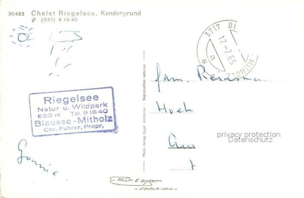 Kandergrund Chalet Riegelsee – Bild 2
