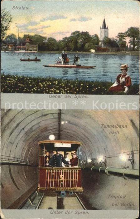 U-Bahn Subway Underground Stralau Über und Unter der Spree