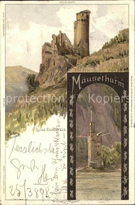 Biese Carl Karl Ruine Ehrenfels Mäuseturm