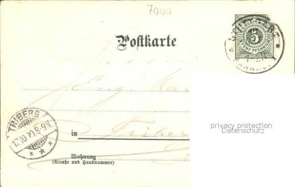 Perlberg F. Nr. 109a Schloss Stuttgart Litho – Bild 2