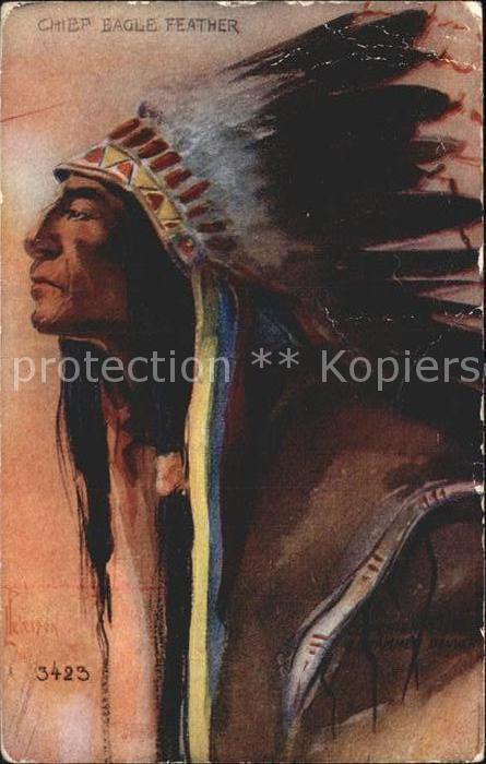 Indianer Native American Chief Eagle Feather