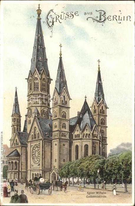 Verlag Hagelberg W. Nr. 36900 Berlin Kaiser Wilhelm Gedächtnisk