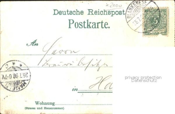 Segelschiffe Hamburg Hafen Litho – Bild 2