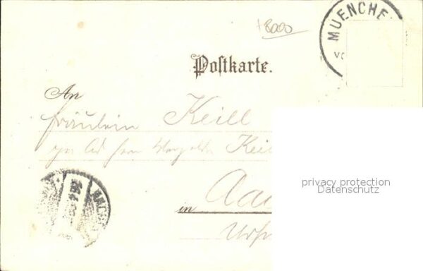 Verlag Stuecker Karl Muenchen Nr. 7120 München Marienplatz Litho – Bild 2