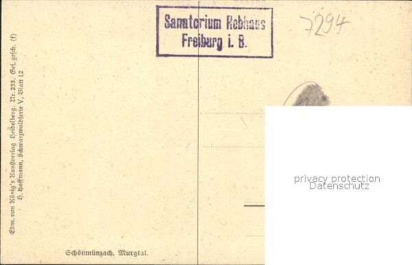 Hoffmann Heinrich Schönmünzach Murgtal – Bild 2