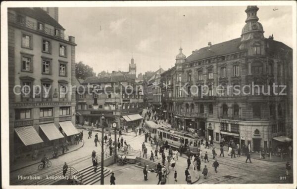 Strassenbahn Pforzheim Leopoldsplatz