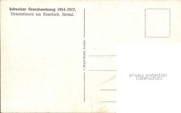 Grenze Douane Zoll Grenzbesetzung Schweiz 1914-1917 Dekora – Bild 2