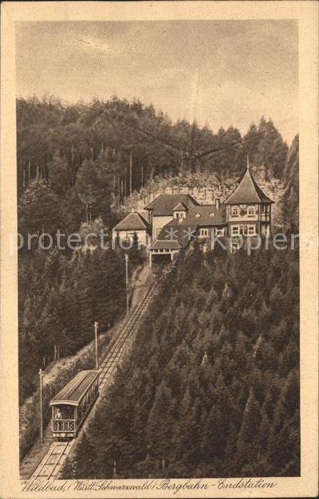 Zahnradbahn Endstation Wildbad Schwarzwald