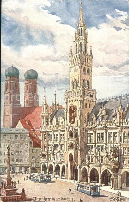 Wagner Richard Kuenstler München Neues Rathaus