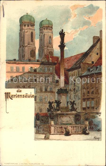 Kley München Mariensäule