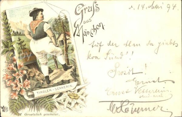 Sennerei Tiroler-Sennerin Edelweiss München Lith