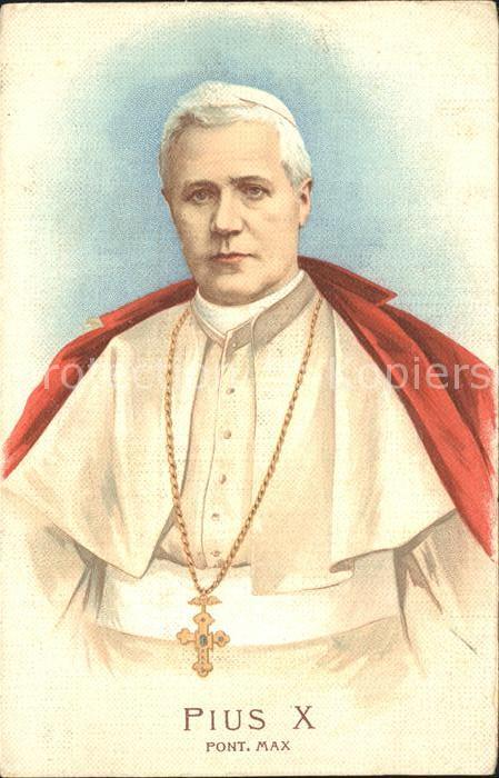 Papst Pius X. Litho