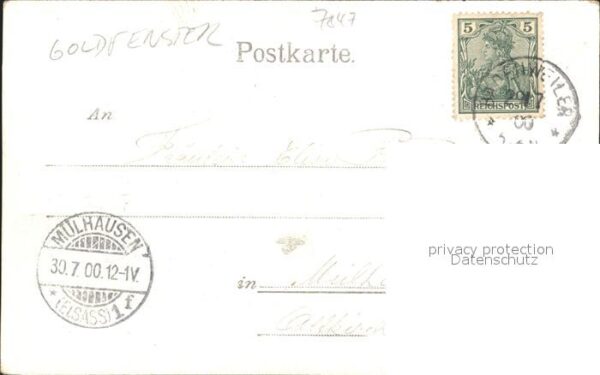 Goldfensterkarte Nr. 2269 Badenweiler – Bild 2