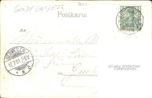 Goldfensterkarte Nr. 2269 Badenweiler – Bild 2