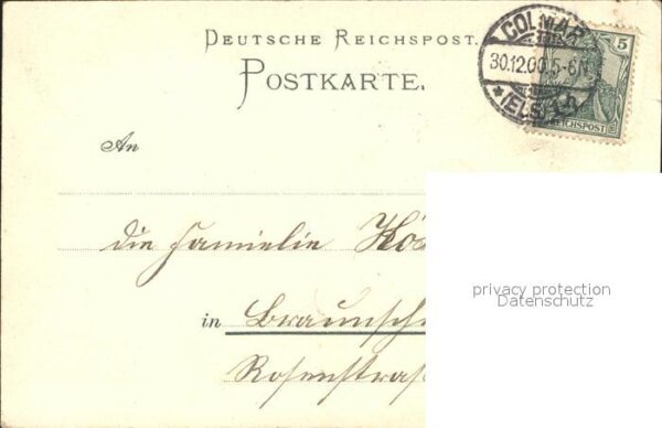 Militaria Deutschland Prosit Neujahr Litho Jäger – Bild 2