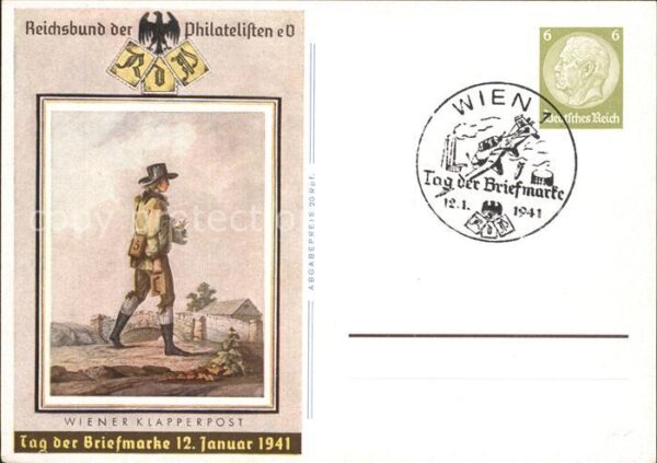 Philatelie Wiener Klapperpost Tag der Briefmarke 1