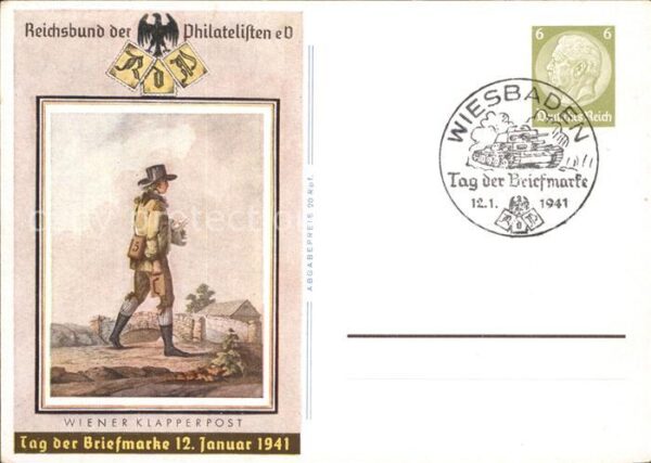 Philatelie Wiener Klapperpost Tag der Briefmarke 1