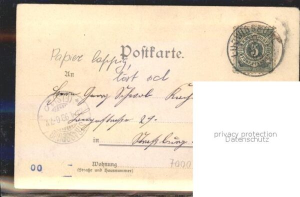 Schnorr P. Stuttgart Obere Anlagen Litho – Bild 2