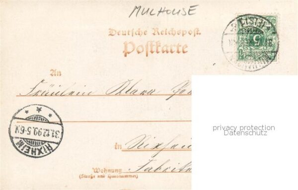 Mulhouse Muehlhausen 68 Alsace Park Denkmal – Bild 2