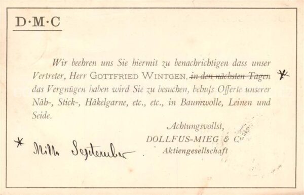 Muelhausen Elsass Dollfus Mieg Aktiengesellschaft Infopos