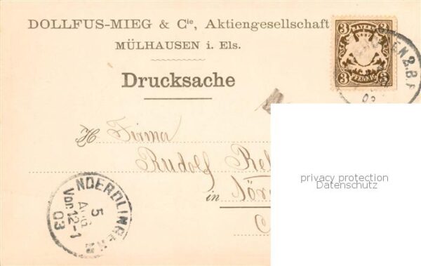 Muelhausen Elsass Dollfus Mieg et Cie Aktiengesellschaft – Bild 2
