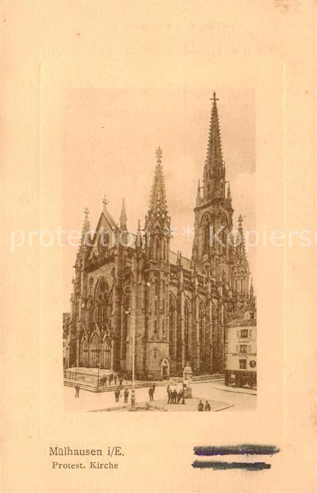 Muelhausen Elsass Protestantische Kirche