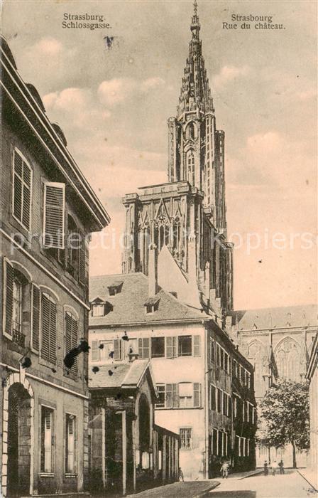 Strassburg  Strasbourg 67 Bas-Rhin Schlossgasse Münster