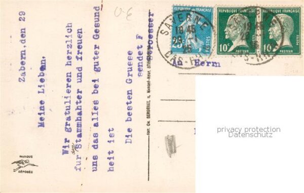 Saverne Zabern 67 Bas Rhin Alsace Fontaine de la Licorne Embleme de Saver – Bild 2