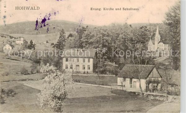 Hohwald Le 67 Ev Kirche und Schulhaus
