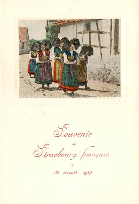 Strasbourg Strassburg 67 Bas-Rhin Souvenir de Strasbourg francais Menükar