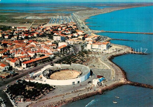 Les Saintes-Maries-de-la-Mer Vue aerienne sur l’ensemble de la ville