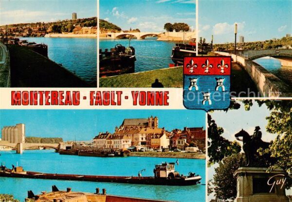 Montereau -Fault-Yonne 77 Seine-et-Marne La batellerie sur la Seine et l’Yonne a