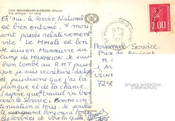 Mourmelon-le-Grand 51 Vue aerienne Le camp – Bild 2