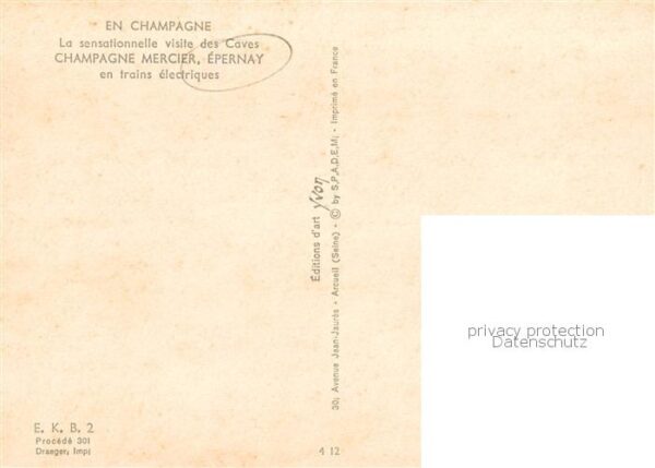 Epernay 51 Marne En Champagne La sensationnelle visite d – Bild 2