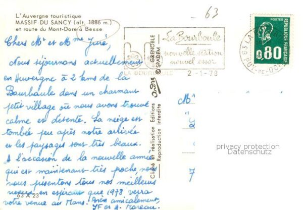 Besse -en-Chandesse 63 Puy-de-Dome Massiv du Sancy en route du Mont Dore – Bild 2