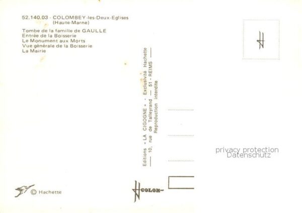 Colombey-les-Deux-Eglises 52 Haute-Marne Tombe de la famille de Gaulle Entree de – Bild 2