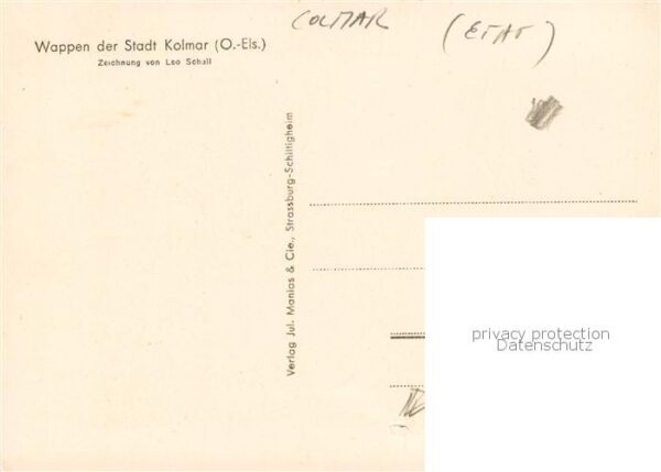 Kolmar Colmar Elsass Wappen der Stadt Kolmar – Bild 2