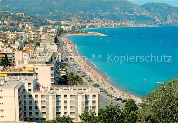Roquebrune 06 Alpes-Maritimes Vue generale sur les plages